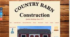 Desktop Screenshot of countrybarnconstruction.com